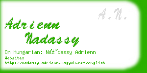 adrienn nadassy business card